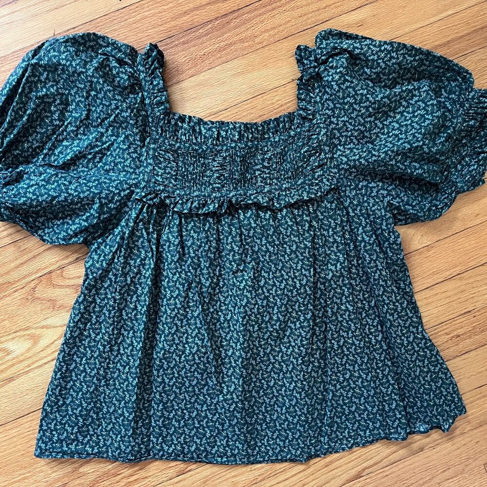 DOEN Frances Top in Green, Size Medium